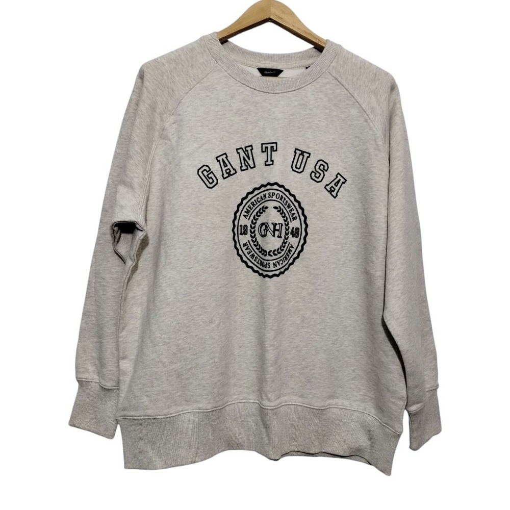 Gant Oversized GANT USA Crew Neck Sweatshirt Women's M Preppy